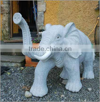 Granite lion sculpture