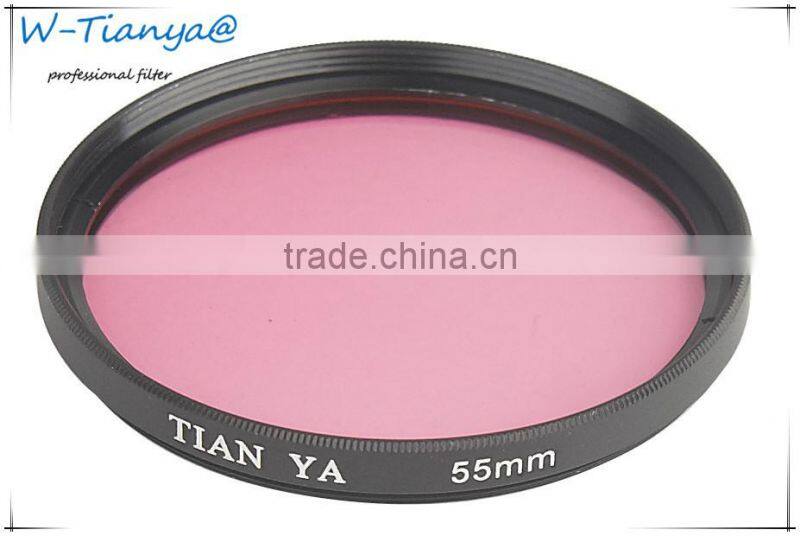 58mm high quality orange blue gray red Graduated Colour Filter