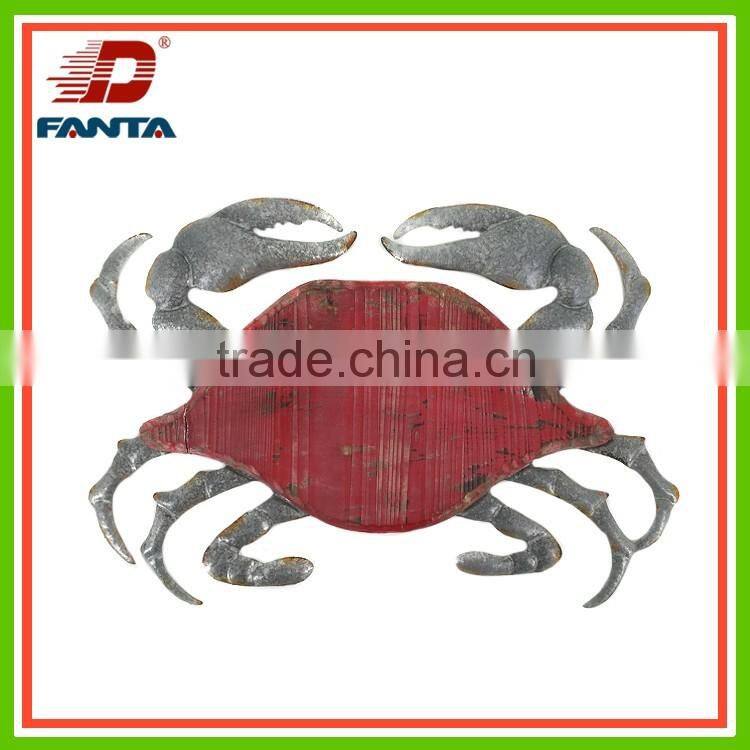 Newest metal handmade vivid crab for wall decoration