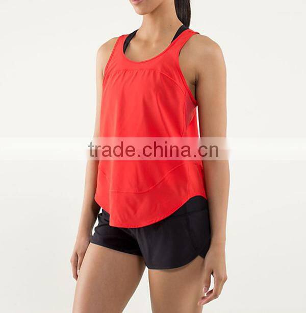 wholesale 95% cotton 5% spandex red sexy ladies tanktop