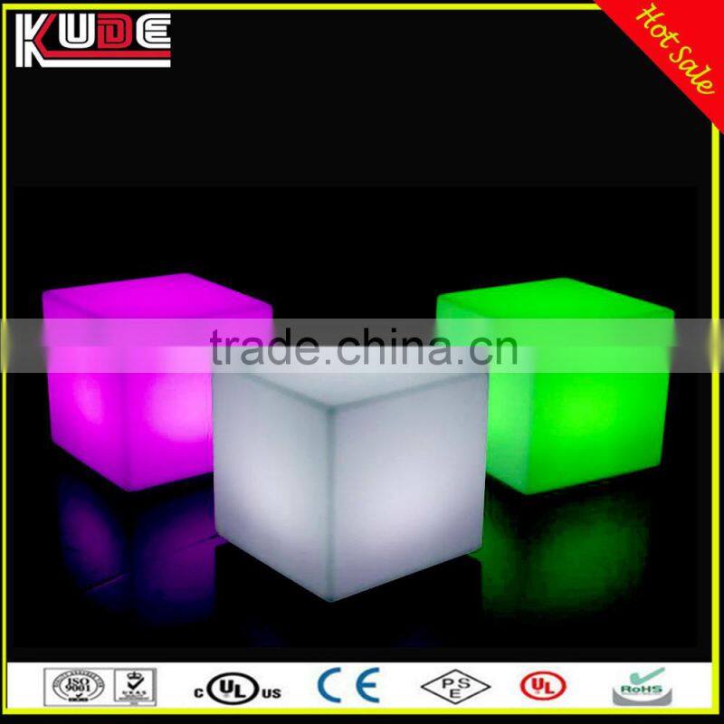 New Stylish Glowing Furniture LED Cube Table and Cube Stool For Night Club and Bar