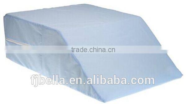 Trapezoidal Shape Polyurethane Foam Bed Wedge Pillow with Removable Cover and zipper