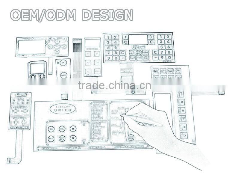 remote control rubber membrane keypad tactile keyboard