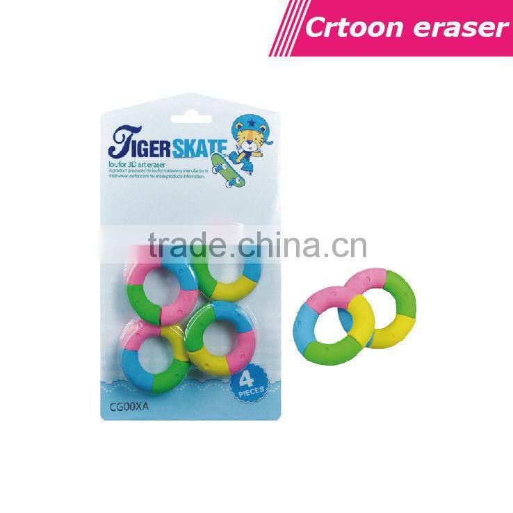 high quality pvc or rubber 3D eraser
