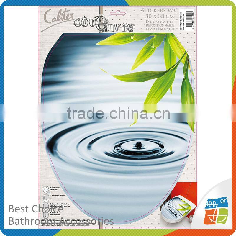 Blue Stripe Animal Toilet Brush With Holder