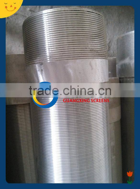 wire wrapped screen used in water well