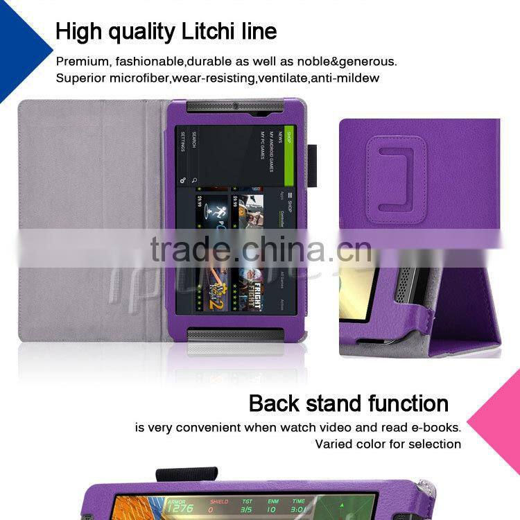 Cusotmized fashion design leather tablet case for Nvidia Shield Tablet