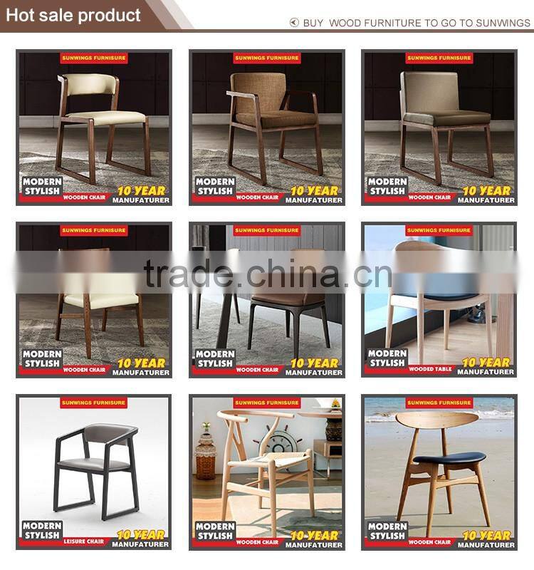 Factory price popular wood and pu chair with table and chair for set
