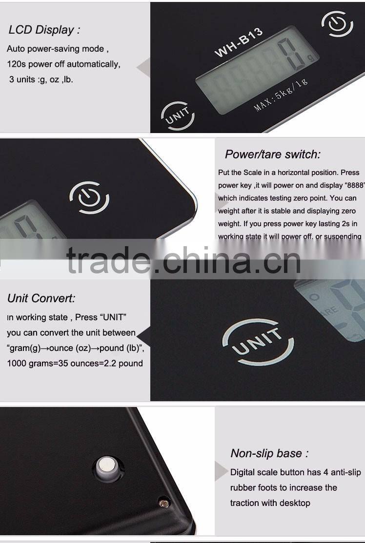 Best sale digital kitchen scale/weighing scale/nutritional scale 1g