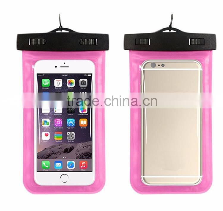 PVC Universal Mobile Phone Waterproof Bag Pouch Cover Case For iPhone 6 4.7 5.5 For Samsung Galaxy Note 4 3 2 S6 S6 Edge S5 S4