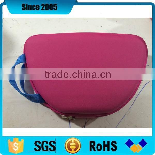 pink cover tea cup shape eva tea zipper case with handle
