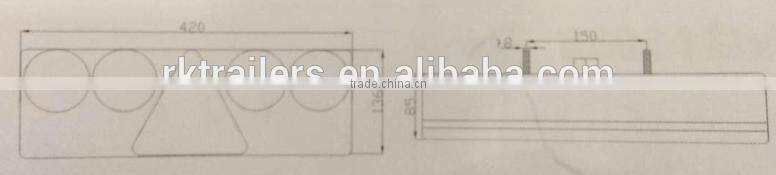 truck or trailer multi-function rear lamps (RK11029)