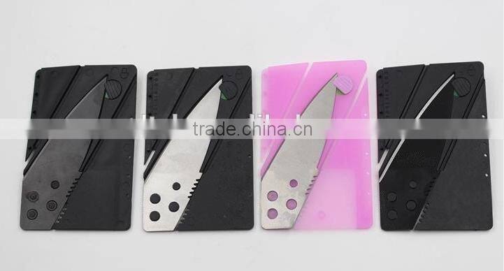 OEM multifunction stainless steel folding credit card knife