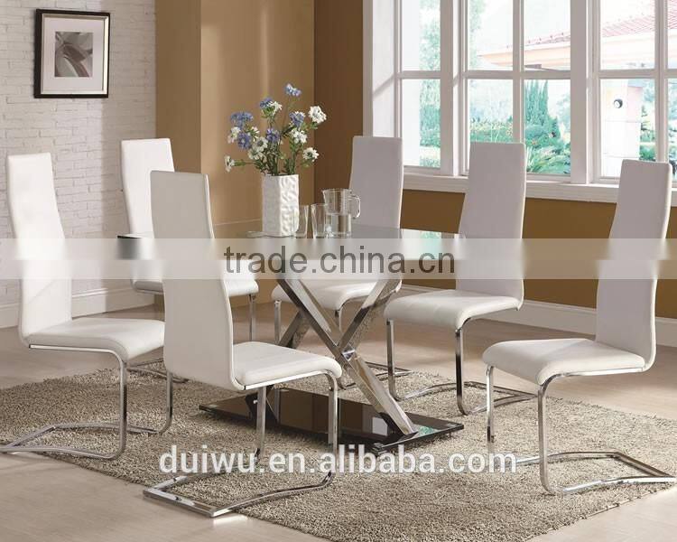 Modern dining room furniture 10 person 12 thick tempered glass dining table