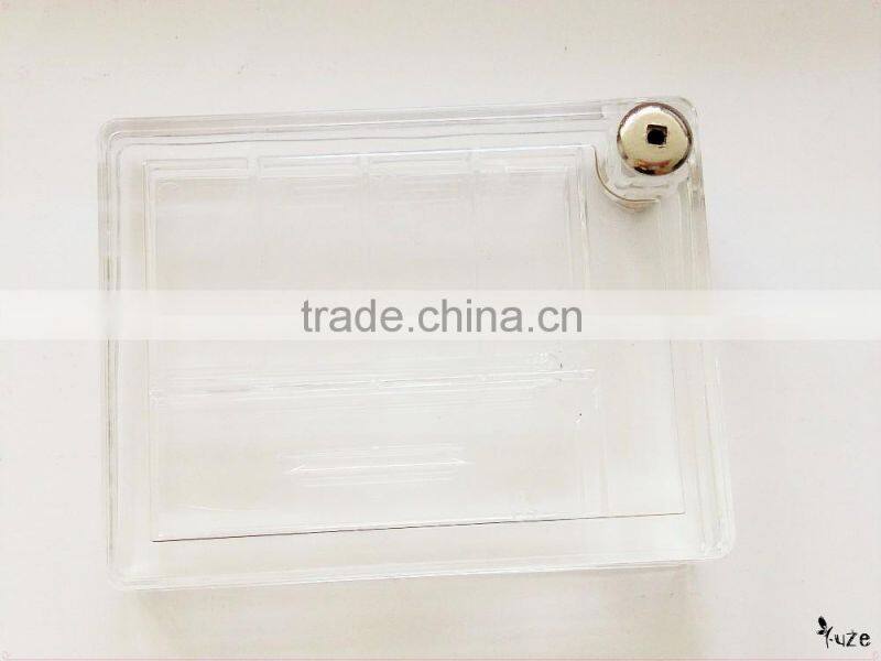 Rotary three layer empty eye shadow case