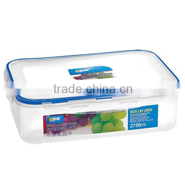 Rectangle Shape BPA Free Airtight 1100ml Kitchen Food Cereal Storage Container China Factory