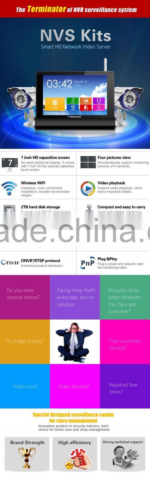 VStarcam waterproof small onvif hd 5 megapixel outdoor ip camera