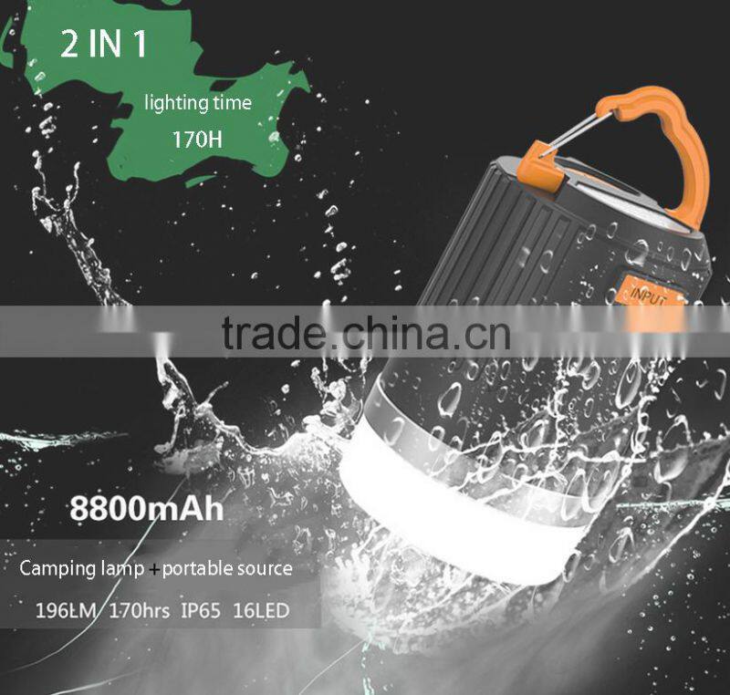 smart outdoor activity multifunction emergency LED light support bluetooth music display