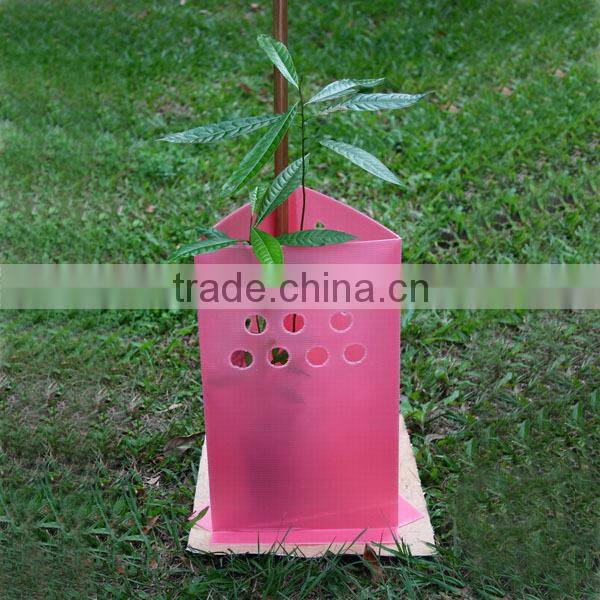 Light green corflute plant guard/vine wrap/tree guard/tree protector/shelter