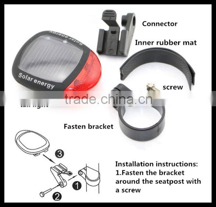hot sale nice well bike solar light with reasonable price