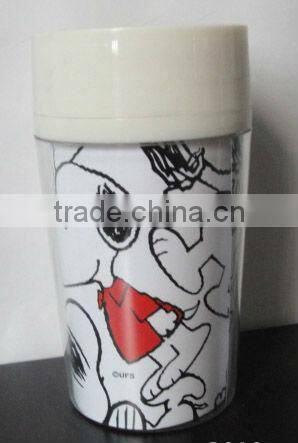 double wall plastic coffee mug