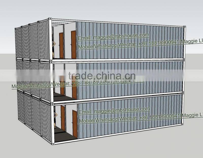 Modular 40HQ Shipping Container Hotel Unit