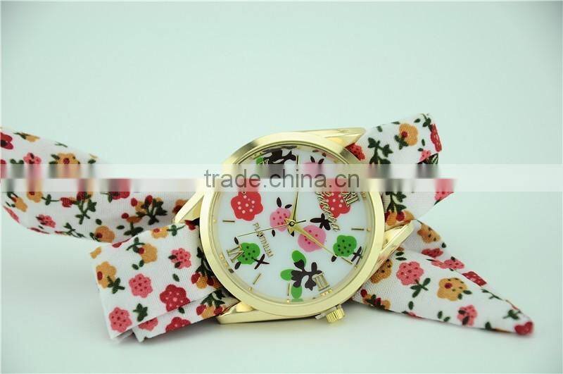 geneva korea style girls watch fabric watch strap bracelet watches for women