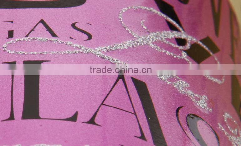 stoneware spraying ceramic mug with coating and glitter decal