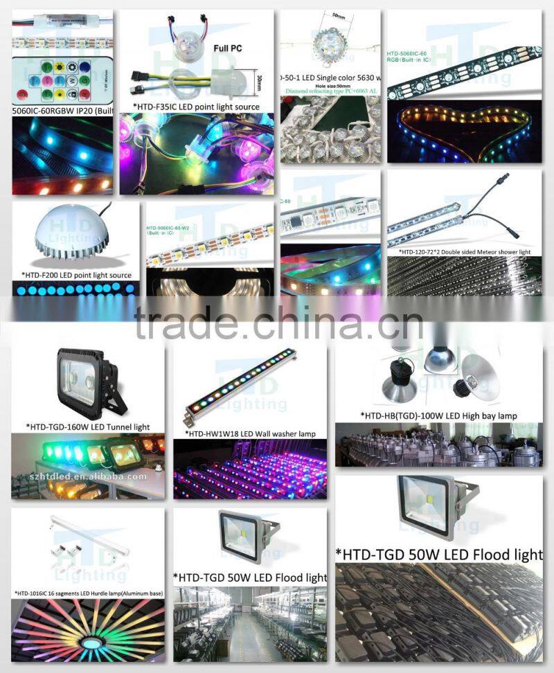 RGB white color double side bright LED meteor rain light