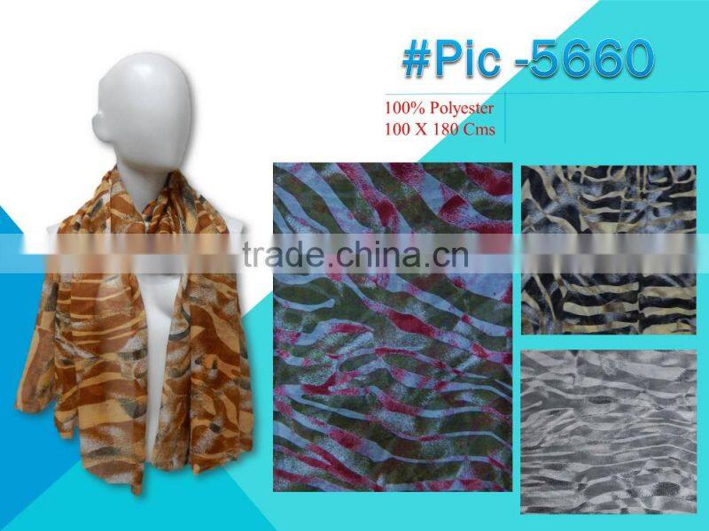 Fancy polyester prints scarf 2016-2017
