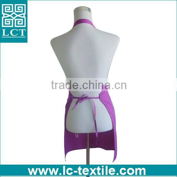 italian promotional cheap price kicthen bib women white plastic apron