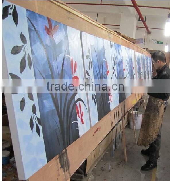 Modern Cartoon Handmade Oil Dog Painting On Canvas For Decor