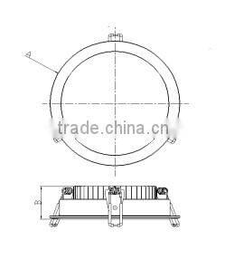 Best offer round led downlight price 10w 15w 20w 25w 30w 40w