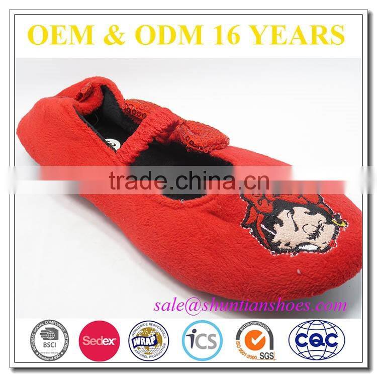 new promotional logo customised ballet shoes for little girls