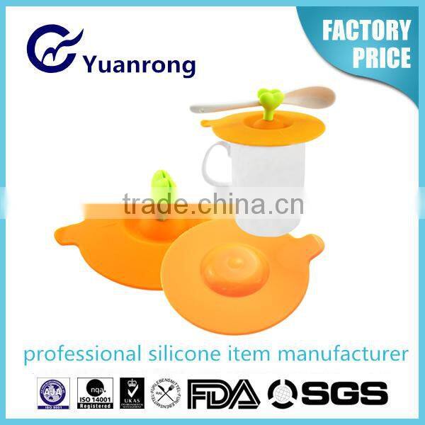Eco-friendly 100% Silicone Lid for Coffee and Tean Cups Lids