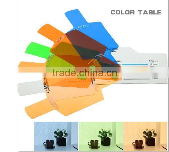 BAVA studio fLash color gels filter 20pc gels-Band universal lighting filter