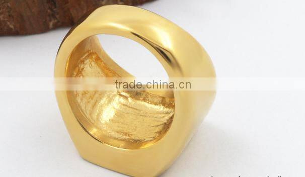 High Quality Stainless Steel v shape ring latest gold ring designs stainless steel ring