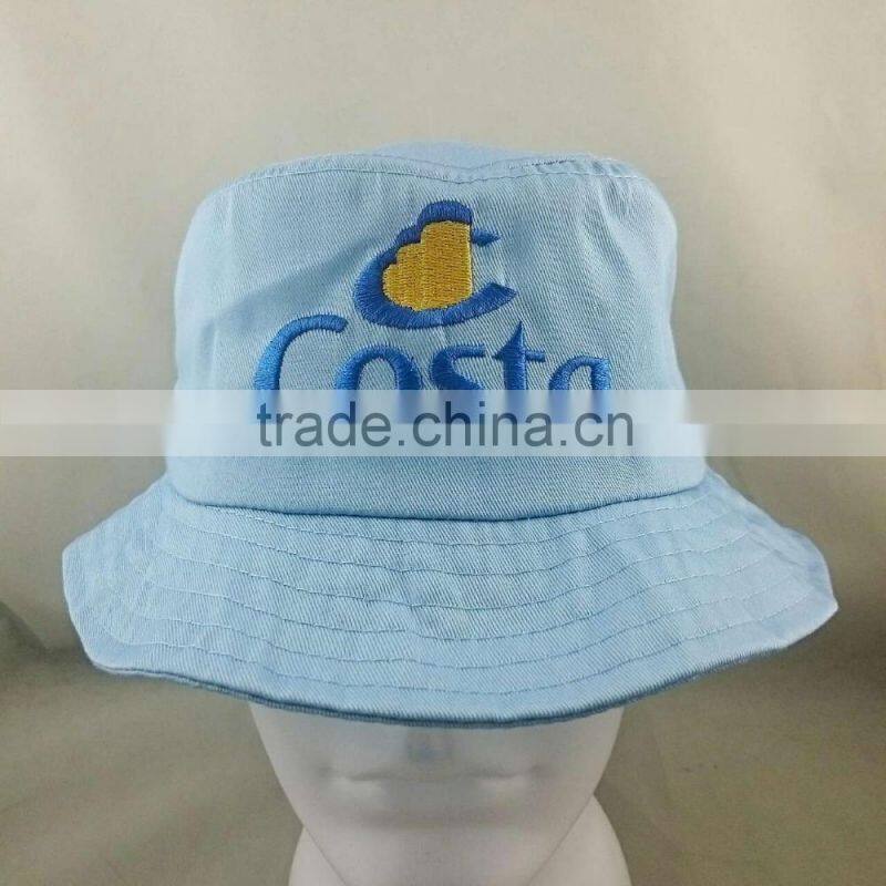 Guangzhou high quality embroidery polycotton bucket hat factory
