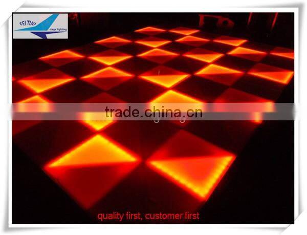 High cost performance disco floor 432 pcs acrylic dance floor, make led dance floor