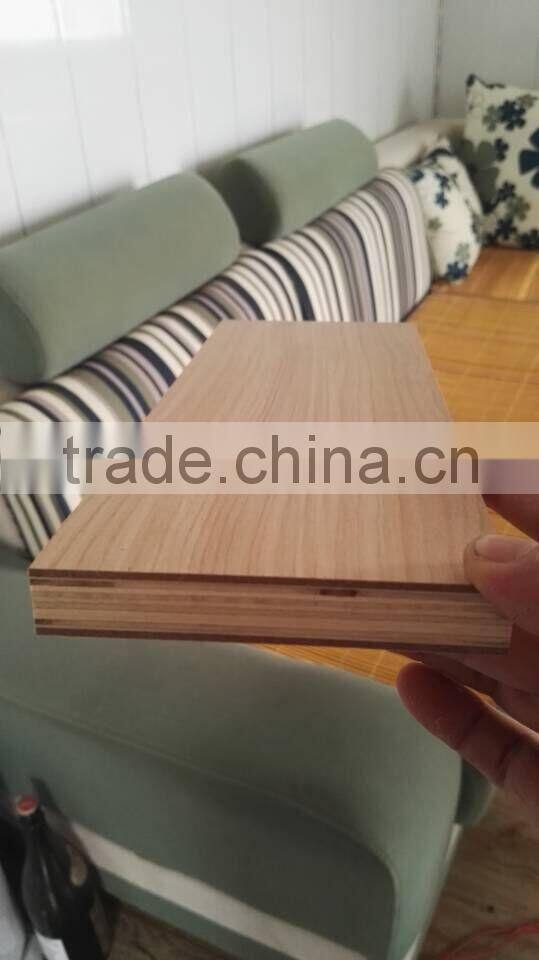 CARB certified unique plywood with two layers MDF protecting from breaking lines painting lines knife lines,consistent color