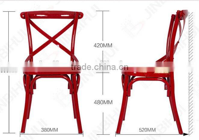 Hot sale more color Y cross back chair cross back dining chair