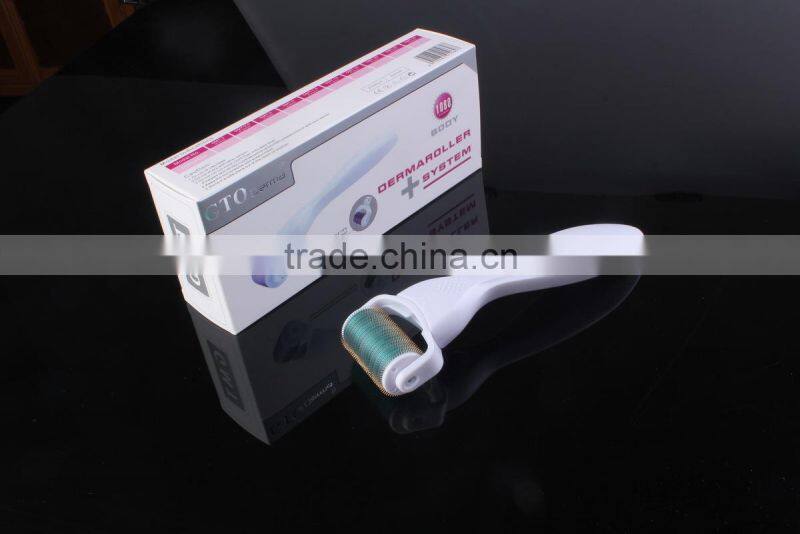 1080 needles body derma roller with travel case and user manual
