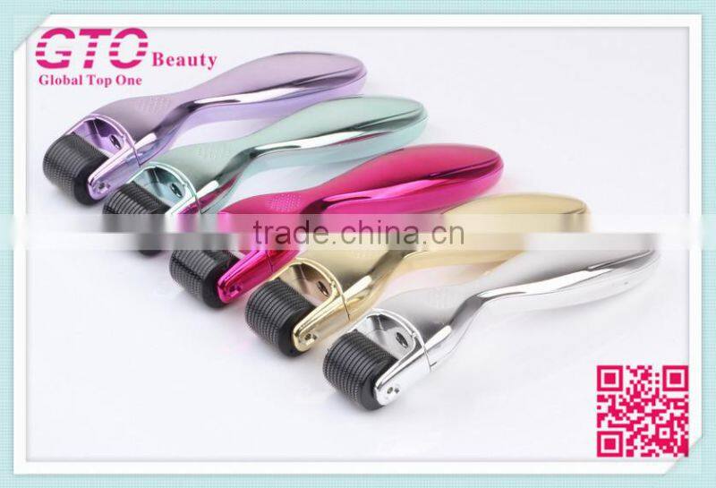 GTO hot sale hair loss treatment derma roller 600 with colorful roller handle
