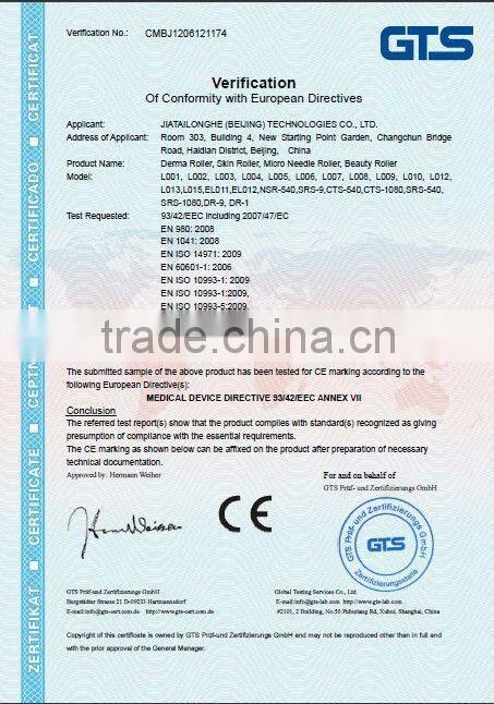 Distributors wanted 540 dermaroller/ disk needle therapy derma roller/skin roller with CE certificate-L005