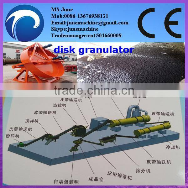 High granulating rate disk fertilizer granulator machine 0086 -13676938131
