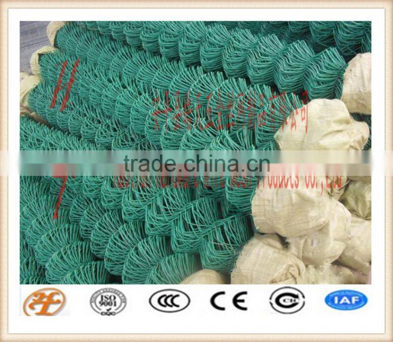 factory supply hot dipped galvanized/electro galvanized/colorful PVC coated chain link fence rhombus wire mesh