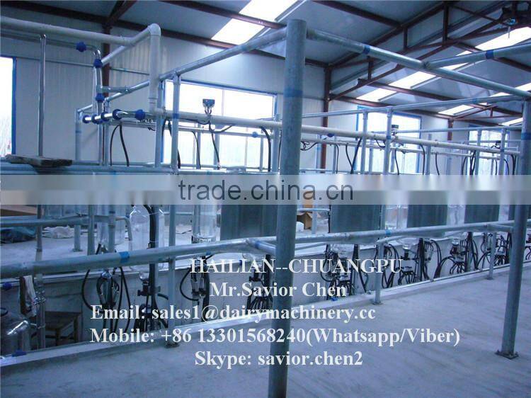 Cow Farm Equipment Milking Hall , Milking Parlor System HL-G1