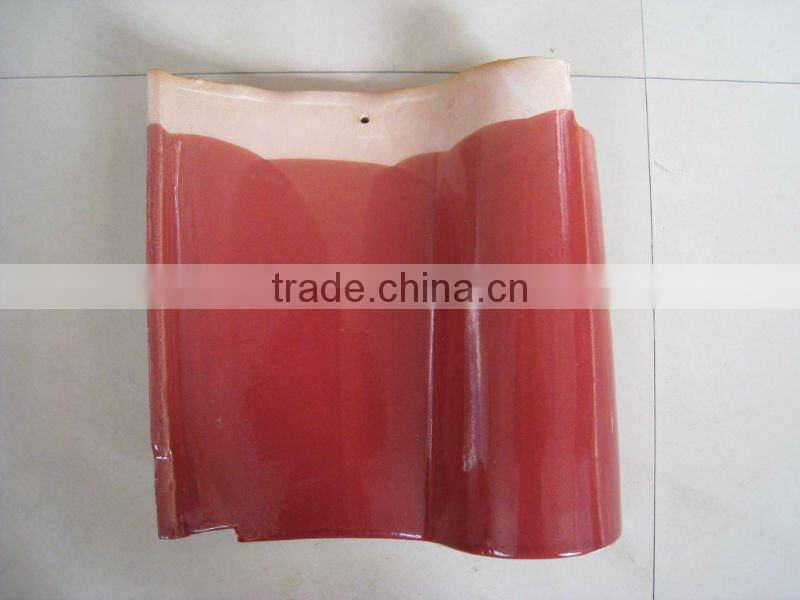 best selling glazed ceramic spanish roof tile clay for vila