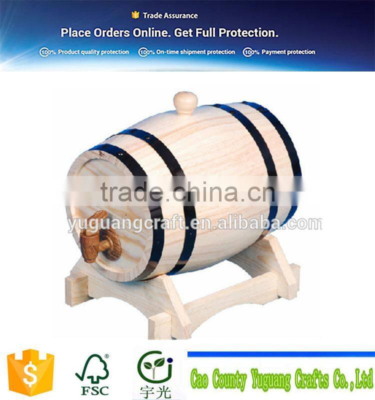 mini wine barrel hand make unfinished/ finished wooden crafts