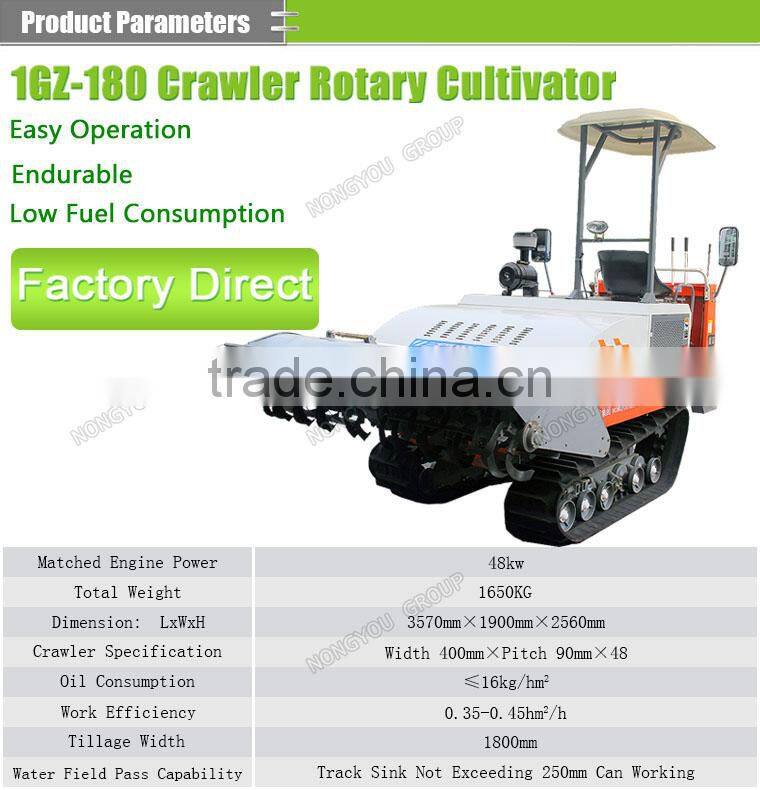 Cheap Rotary Hoe Tiller Factory Land Tillage Machine Paddy Field Applicable 1GZ-150
